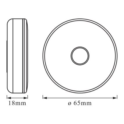 Osram - LED Stmívatelné orientační svítidlo DOT-IT LED/0,45W/5V 500 mAh bílá