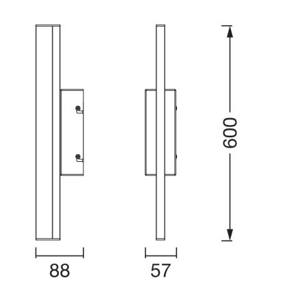 Osram - LED Stmívatelné koupelnové osvětlení zrcadla ORBIS MIRROR LED/10W/230V 3000/4000K 60 cm IP44 bílá
