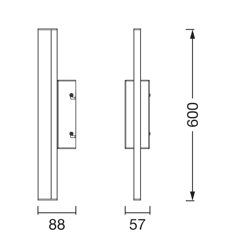 Osram - LED Stmívatelné koupelnové osvětlení zrcadla ORBIS MIRROR LED/10W/230V 3000/4000K 60 cm IP44 bílá