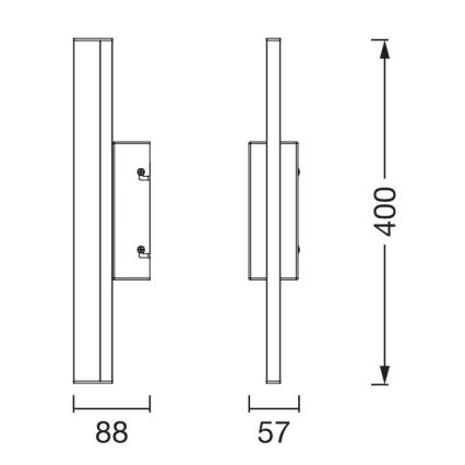 Osram - LED Stmívatelné osvětlení zrcadla ORBIS MIRROR LED/6,8W/230V 40 cm 3000/4000K IP44 bílá
