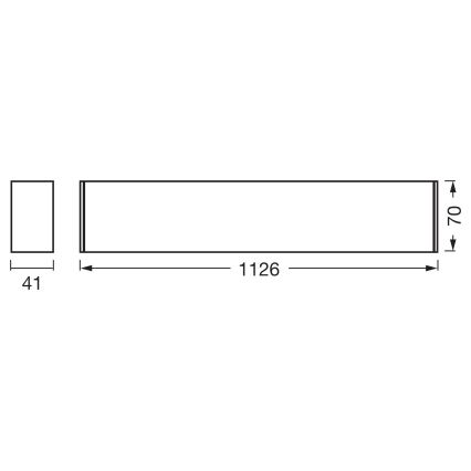 Osram - LED Stmívatelné stropní svítidlo OFFICE LINE LED/11/20/30W/230V 4000K 112,6 cm černá