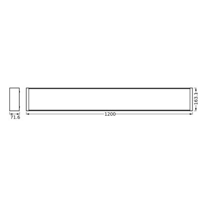 Osram - LED Stmívatelné stropní svítidlo OFFICE LINE LED/40W/230V 120 cm + dálkové ovládání