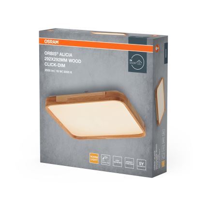 Osram - LED Stmívatelné stropní svítidlo ORBIS ALICIA LED/16W/230V 29,2x29,2 cm béžová