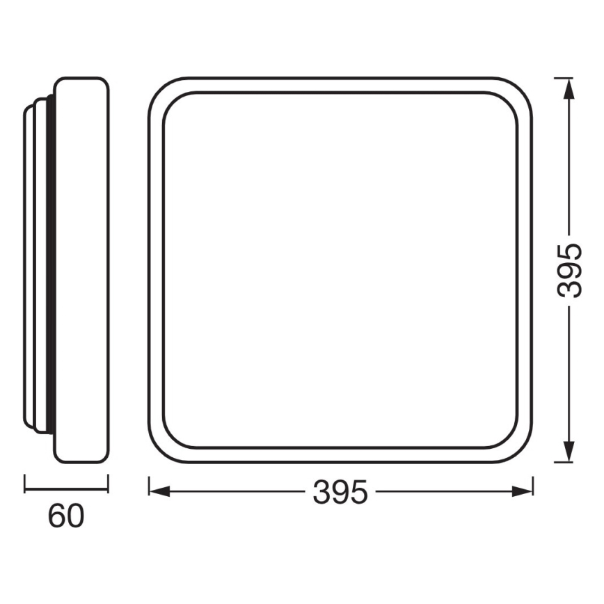 Osram - LED Stmívatelné stropní svítidlo ORBIS ALICIA LED/24W/230V 39,5x39,5 cm béžová