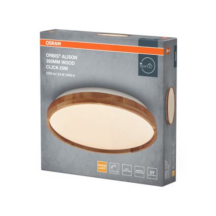 Osram - LED Stmívatelné stropní svítidlo ORBIS ALISON LED/24W/230V pr. 39,5 cm béžová