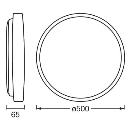 Osram - LED Stmívatelné stropní svítidlo ORBIS ALISON LED/36W/230V pr. 50 cm béžová