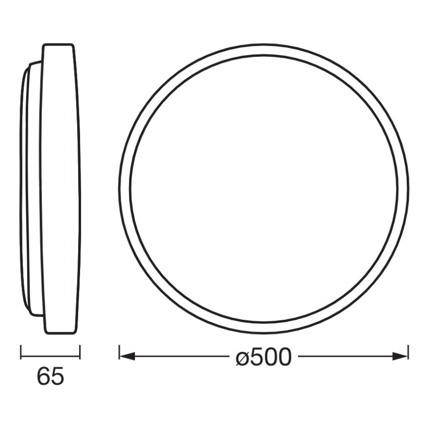 Osram - LED Stmívatelné stropní svítidlo ORBIS ALISON LED/36W/230V pr. 50 cm béžová