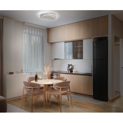 Osram - LED Stmívatelné stropní svítidlo ORBIS LAYERS LED/50W/230V 2600-6000K 36x49 cm bílá + dálkové ovládání