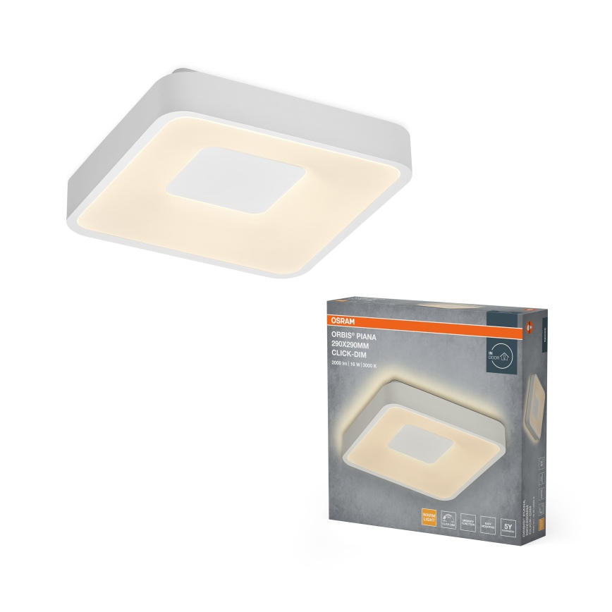 Osram - LED Stmívatelné stropní svítidlo ORBIS PIANA LED/16W/230V 29x29 cm bílá