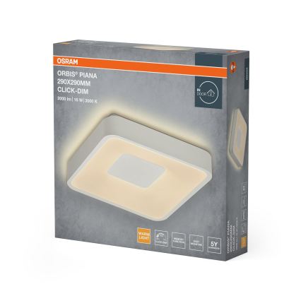 Osram - LED Stmívatelné stropní svítidlo ORBIS PIANA LED/16W/230V 29x29 cm bílá