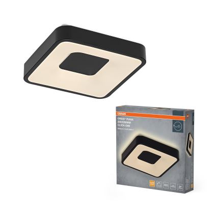 Osram - LED Stmívatelné stropní svítidlo ORBIS PIANA LED/16W/230V 29x29 cm černá