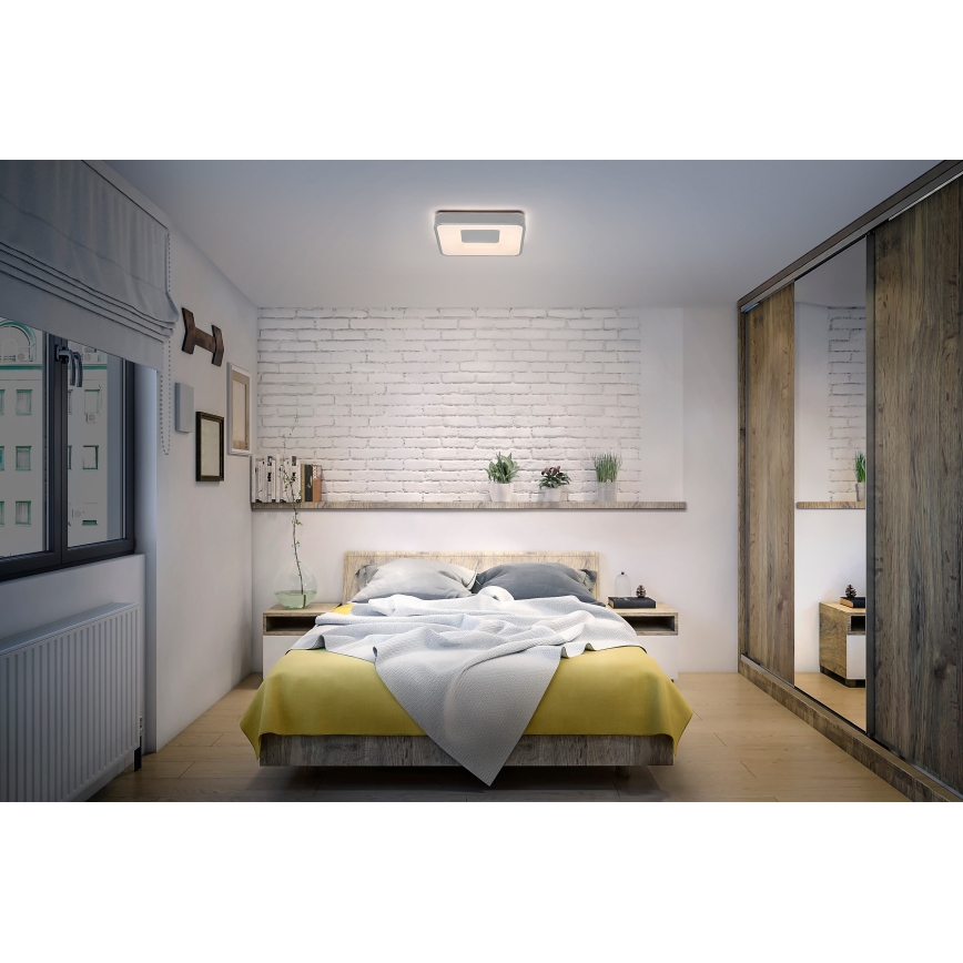 Osram - LED Stmívatelné stropní svítidlo ORBIS PIANA LED/16W/230V 29x29 cm stříbrná