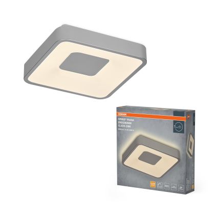Osram - LED Stmívatelné stropní svítidlo ORBIS PIANA LED/16W/230V 29x29 cm stříbrná