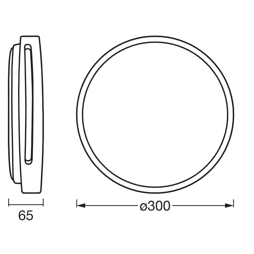 Osram - LED Stmívatelné stropní svítidlo ORBIS WOODBURRY LED/16W/230V pr. 30 cm