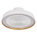 Osram - LED Stmívatelné stropní svítidlo s ventilátorem CEILING FAN LED/49W/230V 2700-6500K bílá/zlatá + dálkové ovládání