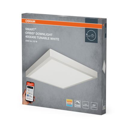 Osram - LED Stmívatelné stropní svítidlo SMART+ DOWNLIGHT LED/22W/230V 40x40 cm 3000-6500K Wi-Fi