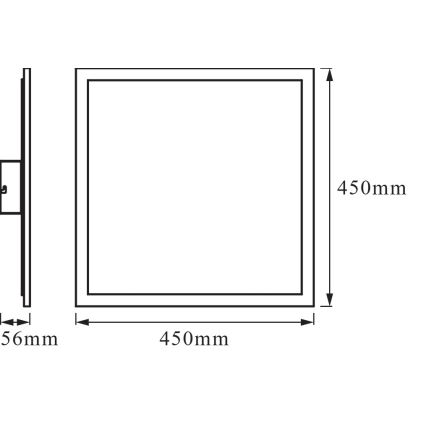 Osram - LED Stmívatelné stropní svítidlo SMART+ PLANON LED/28W/230V 45x45 cm 3000-6500K Wi-Fi