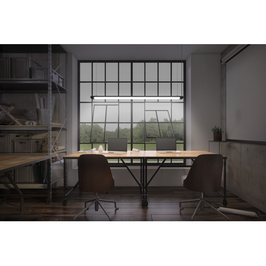 Osram - LED Stmívatelný lustr na lanku OFFICE LINE LED/40W/230V 4000K 120 cm černá