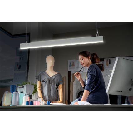 Osram - LED Stmívatelný lustr na lanku OFFICE LINE LED/42W/230V 4000K 112,6 cm bílá