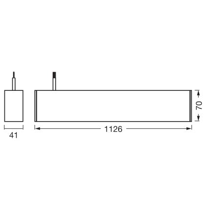Osram - LED Stmívatelný lustr na lanku OFFICE LINE LED/42W/230V 4000K 112,6 cm černá