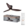 Osram - LED Stmívatelný stropní ventilátor FOHN LED/18W/230V 3000/4000/6500K + dálkové ovládání