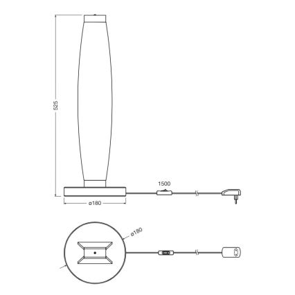 Osram - LED Stolní lampa DECOR FLAT LED/13W/230V šedá