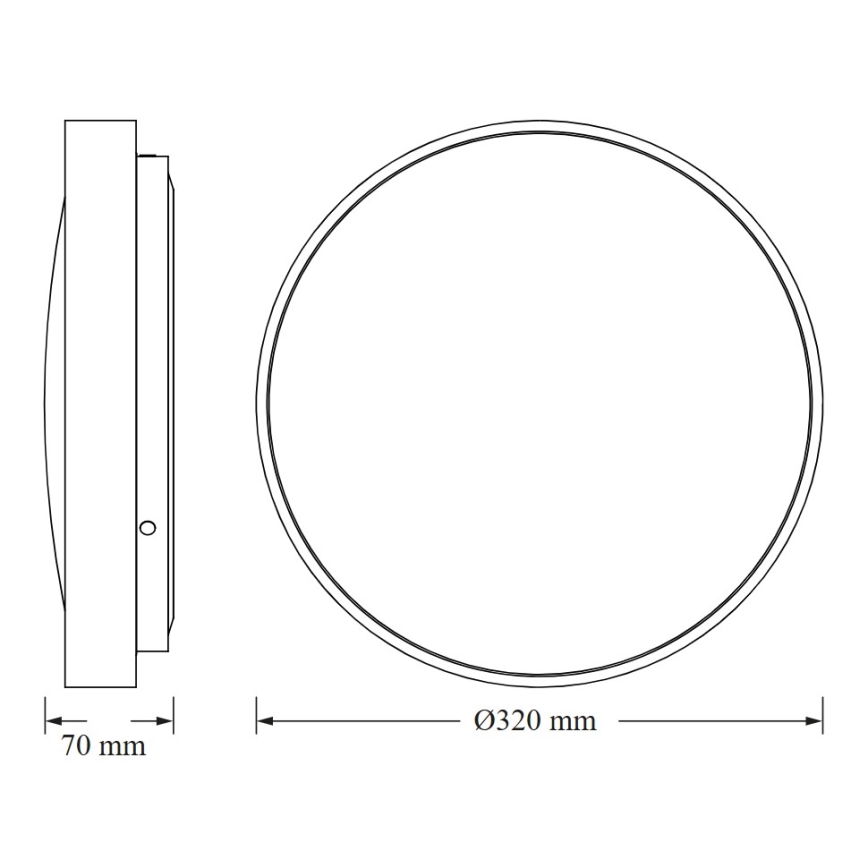 Osram - LED Stropní svítidlo CEILING LUXO LED/18W/230V pr. 32 cm zlatá