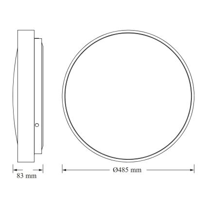 Osram - LED Stropní svítidlo CEILING LUXO LED/36W/230V pr. 49 cm bílá