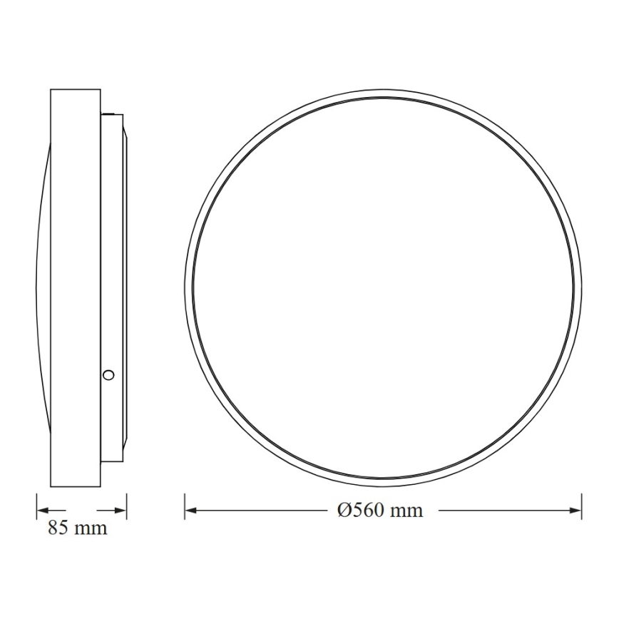 Osram - LED Stropní svítidlo CEILING LUXO LED/60W/230V pr. 56 cm bílá
