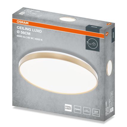 Osram - LED Stropní svítidlo CEILING LUXO LED/60W/230V pr. 56 cm zlatá