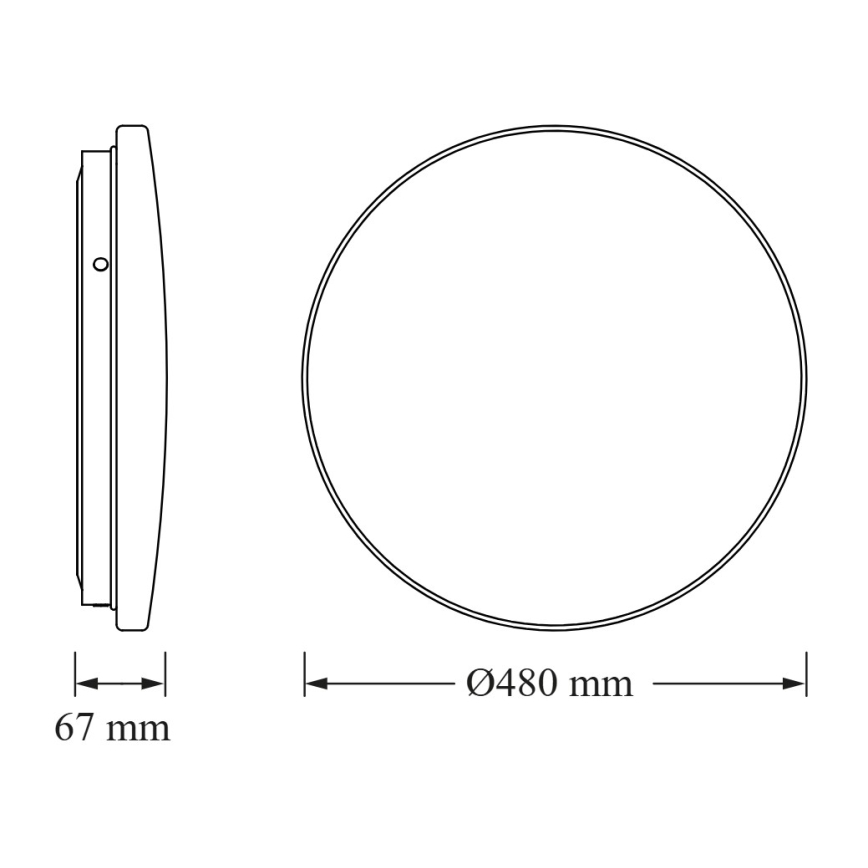 Osram - LED Stropní svítidlo CEILING ROUND LED/36W/230V 3000K pr. 48 cm bílá