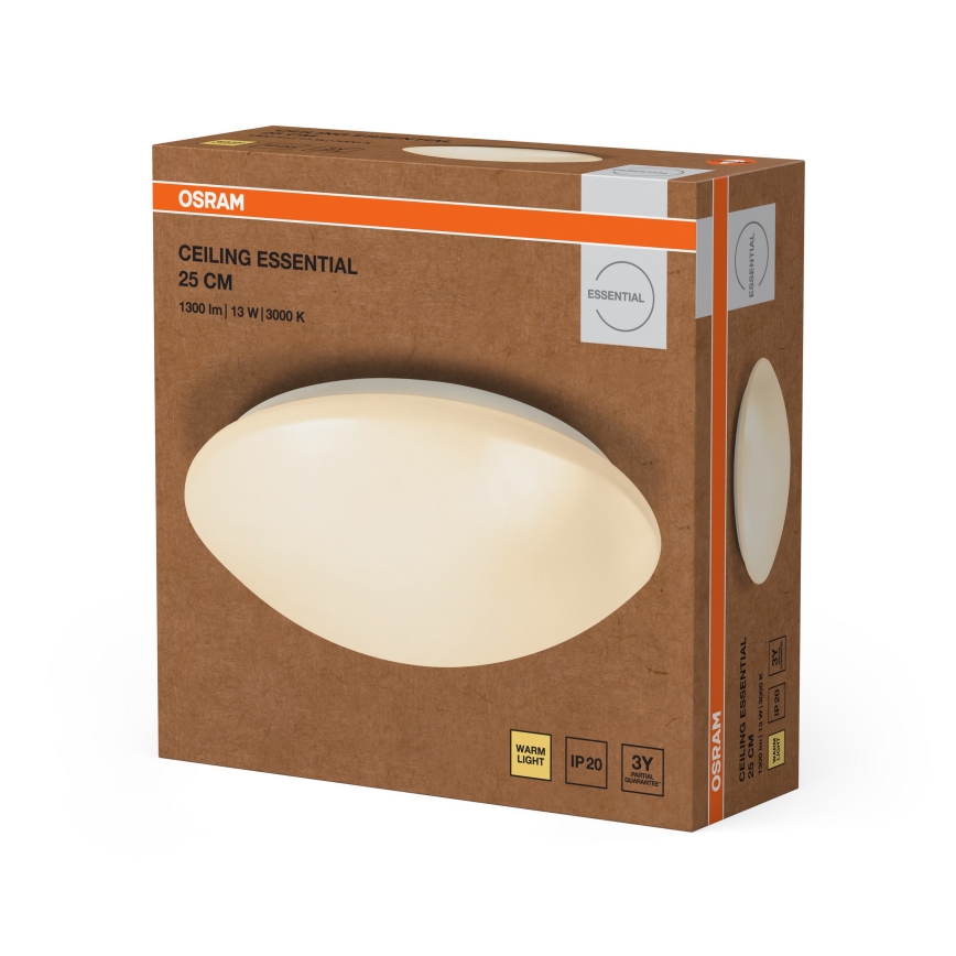 Osram - LED Stropní svítidlo ESSENTIAL LED/13W/230V pr. 25 cm bílá