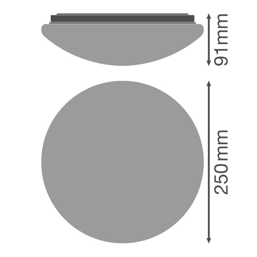 Osram - LED Stropní svítidlo ESSENTIAL LED/13W/230V pr. 25 cm bílá