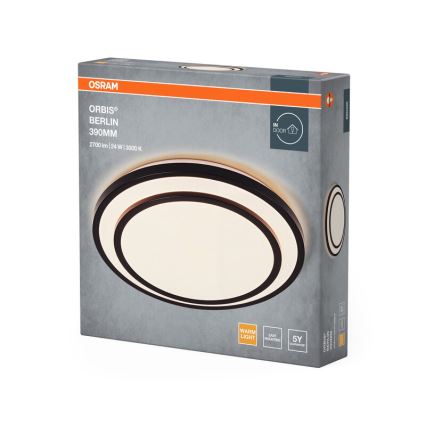 Osram - LED Stropní svítidlo ORBIS BERLIN LED/24W/230V pr. 39 cm černá