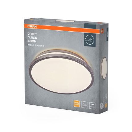 Osram - LED Stropní svítidlo ORBIS DUBLIN LED/16W/230V pr. 30 cm stříbrná