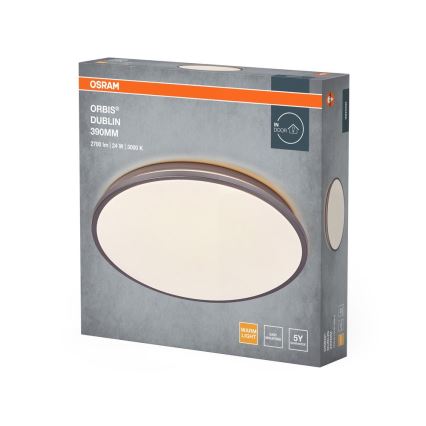Osram - LED Stropní svítidlo ORBIS DUBLIN LED/24W/230V pr. 39 cm stříbrná