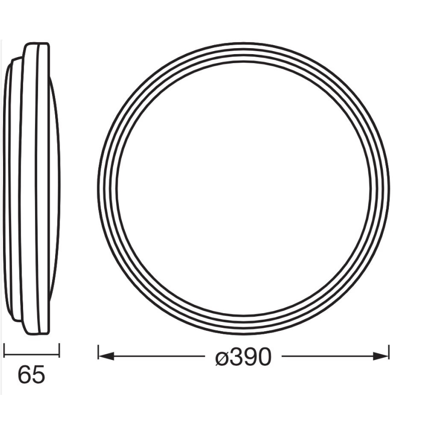 Osram - LED Stropní svítidlo ORBIS HELMAN LED/24W/230V pr. 39 cm stříbrná