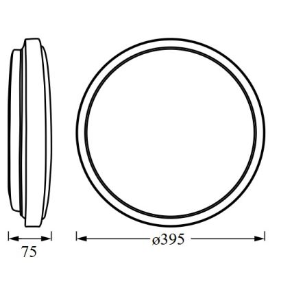 Osram - LED Stropní svítidlo ORBIS LONDON LED/24W/230V pr. 39,5 cm bílá
