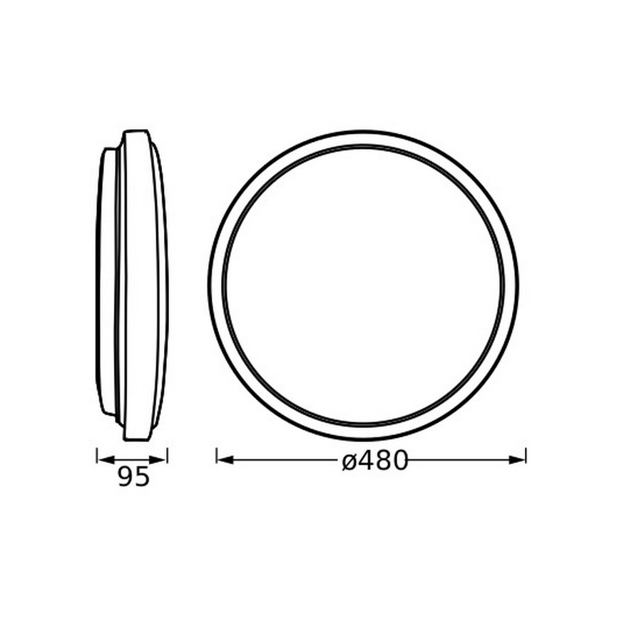 Osram - LED Stropní svítidlo ORBIS LONDON LED/36W/230V pr. 48 cm bílá