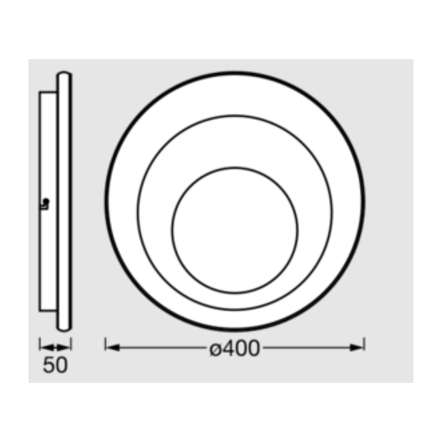 Osram - LED Stropní svítidlo ORBIS SPIRAL LED/27W/230V pr. 40 cm bílá