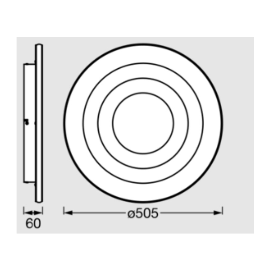 Osram - LED Stropní svítidlo ORBIS SPIRAL LED/42W/230V pr. 50,5 cm bílá