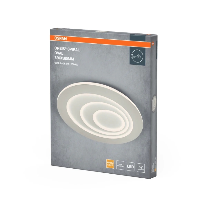 Osram - LED Stropní svítidlo ORBIS SPIRAL LED/63W/230V bílá
