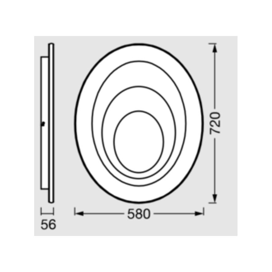 Osram - LED Stropní svítidlo ORBIS SPIRAL LED/63W/230V bílá