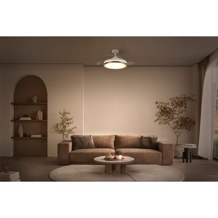Osram - LED Stropní svítidlo s ventilátorem CEILING FAN LED/66W/230V 3000/4000/6500K bílá + dálkové ovládání