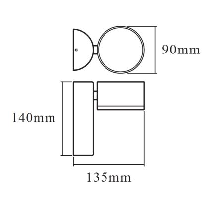 Osram - LED Venkovní nástěnná lampa ENDURA STYLE LED/8W/230V IP44