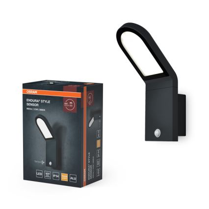 Osram - LED Venkovní nástěnná lampa se senzorem soumraku i pohybu ENDURA STYLE LED/12W/230V IP54