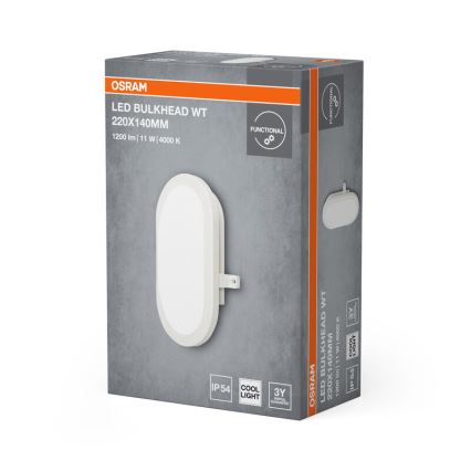 Osram - LED Venkovní nástěnné svítidlo BULKHEAD LED/11W/230V IP54 bílá