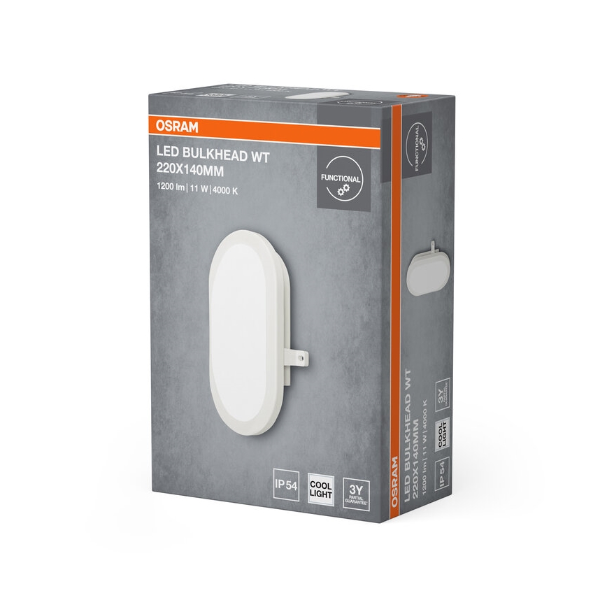 Osram - LED Venkovní nástěnné svítidlo BULKHEAD LED/11W/230V IP54 bílá