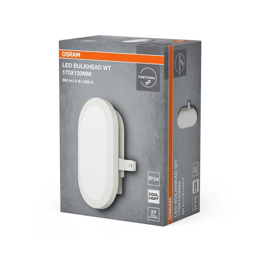 Osram - LED Venkovní nástěnné svítidlo BULKHEAD LED/6W/230V IP54 bílá