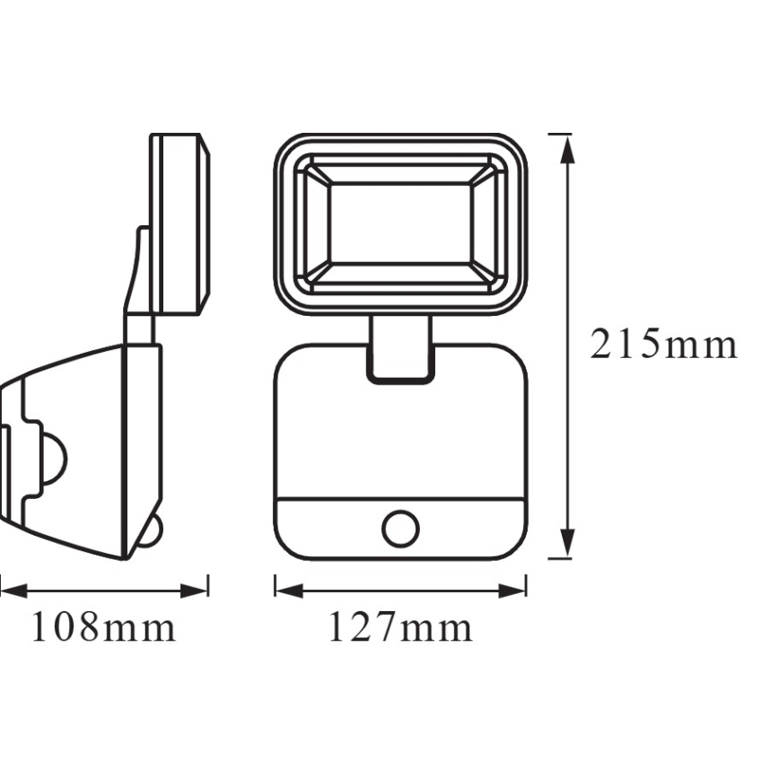 Osram - LED Venkovní nástěnný reflektor se senzorem BATTERY LED/4W/4xD IP54